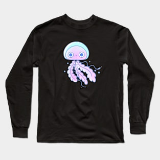 kawaii jellyfish Long Sleeve T-Shirt